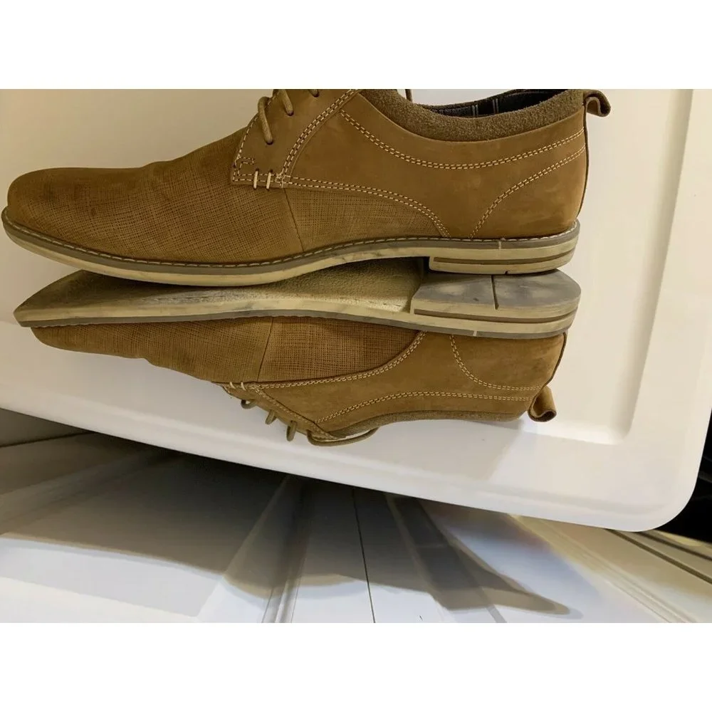 Steve Madden P-Geraro Men’s Sz 12‎ Casual Lace Up Oxford Shoe Tan/Brown
